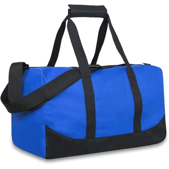 Canvas Duffle Bag 30 Liter Travel Gym Overnight Carry On Weekender Shoulder Bag - Picture 8 of 8